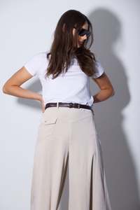 Clothing: RETRO PALAZZO PANT SAND