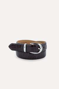 KOYU LEATHER BELT DARK BROWN