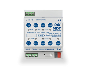 Products: MDT DALI Control 2 x 64 Gateway, 4 SU MDRC