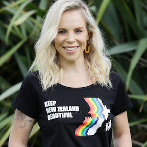 Retro scoop tee - Keep New Zealand Beautiful