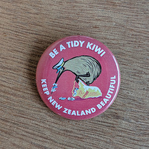 Be a Tidy Kiwi badge - Keep New Zealand Beautiful
