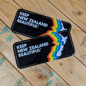 Retro bumper sticker - Keep New Zealand Beautiful