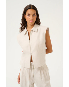 Blouses: Karen By Simonsen - Via Top (Natural Melange)