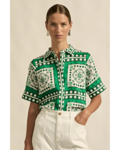 Zoe Kratzmann - Pixel Top (Perrot Scarf)