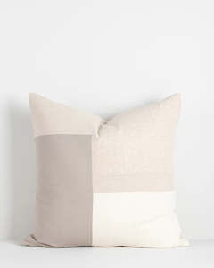 Cushions: Baya - Sherwin Cushion with Feather Inner - Oatmeal (55x55cm)