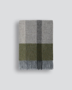 Baya - Brunswick (100% New Zealand Wool) Throw - Olive 130x180cm