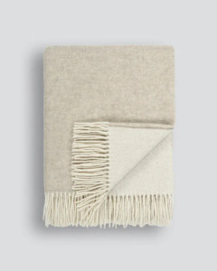 Baya - Casa (Merino Wool/Nylon) Throw - Oatmeal 140x200cm
