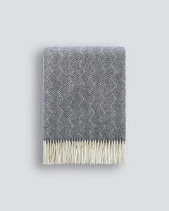 Throw: Baya - Lana (100% NZ Wool) Throw - Navy 130x180cm