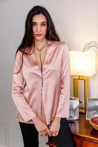 ES - Celine Satin Top (Rose)