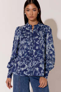 Adorne: Adorne - samantha print shirt