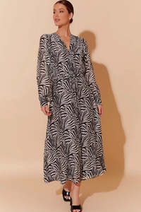 Adorne: Adorne - Lara Dress Zebra