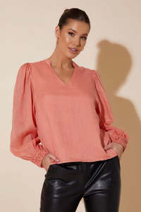 Adorne: Adorne - Kennedy Top Peach