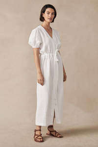Maggie - Jasper Dress White