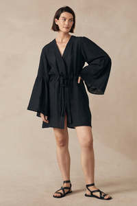 Maggie - Gaia Kimono Black