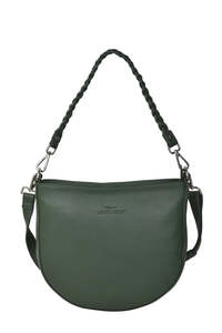 Second Nature Leather - Diana Leather Handbag Forest Green