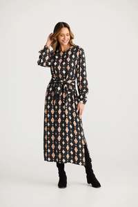 Brave + True - Turning Point Dress (Casablanca Tile)