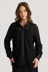 Talisman: Talisman -  Lala Lace Shirt (Black)