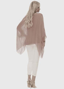 LILLIANO - Italian made Silk flowing Plain Tunic