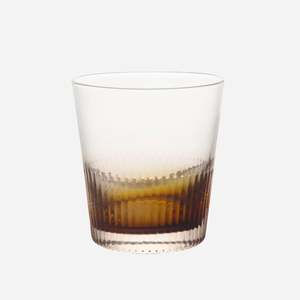 Glassware: CC Interiors - Ambreta Ridged Whiskey Glass (Set of 4)