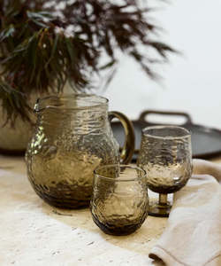 Glassware: French Country - Serena Smoke Wine Goblet (Set of 2)