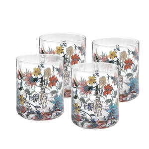 Glassware: Nel Lusso - Botswana Botanical Set of 4 Glasses