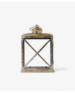 French Country: French Country - Calypso Lantern Small Aged Gold