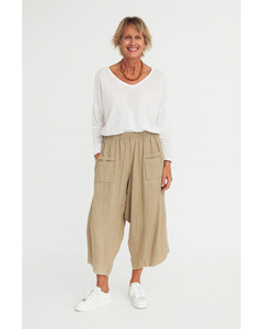 New Fashion: Pompeii Linen Pants - Cashmere
