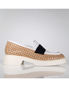 Minx - Calypso (White Ink Tan Wax)