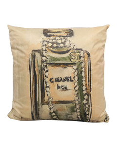 Le Forge - Art Cushion Velvet Chanel/Pearls
