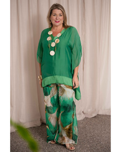Serenity Silk Top (Green)
