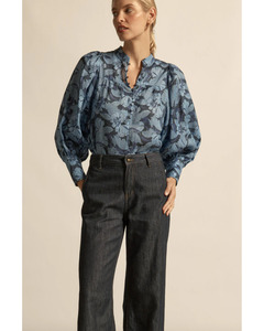 Blouses: Zoe Kratzmann - Vista top (Moonstone Garden)