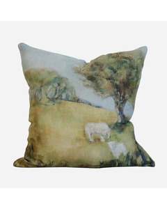 Cushions: CC Interior - Cornwall Park Linen Cushion Cover and feather inner  (50 X 50cm)