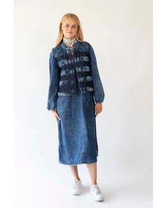 Lolly's Laundry - Cairo Quilted Vest (Blue)