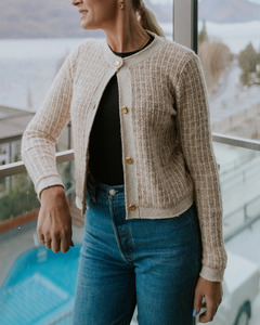 Moke - Vivian Cardigan (Blush Check)