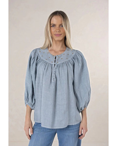 Humidity - Barque Blouse (Misty Grey)