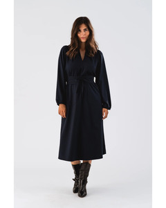 Lollys Laundry: Lolly's Laundry - Paris Midi Dress (Dark Navy)