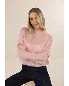 Knitwear: Humidity - Emmy Mohair Jumper (Soft Pink)