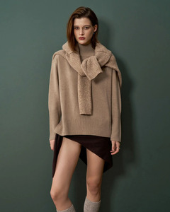 Knitwear: Alete Threads - Tiber Chunky HI-LO Hem Polo (Argan)