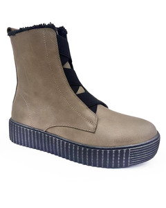 Shoes: Alfie & Evie - Dating (Mushroom Tumbled Leather)