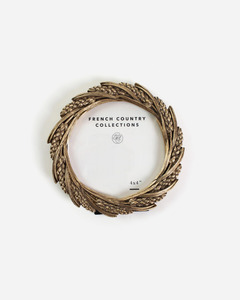 French Country - Wheat Round Photo Frame Champagne