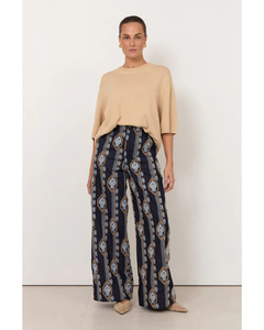 Adorne - Avalon Lightweight Denim Embroidered Pant (Denim)