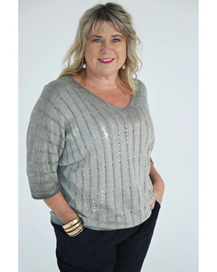 Knitwear: Twinkle Knit Silver (OS)
