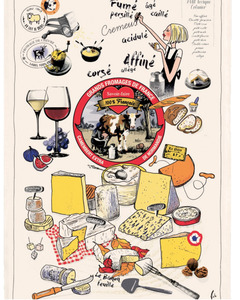 Provence - Tea towel Cheese shop (48x72cm)