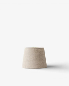 French Country - Tapered Drum Linen Shade Natural (20cm)