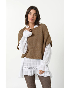 New Fashion 1: ES - Celeste Alpaca Wool Blend Vest (Coffee)