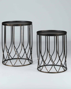 Le Forge - Chang Tables Set of 2 (Burnt Gold)