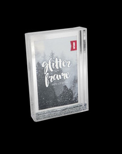 Products: SHOT2GO Photo Block Frame 6×4 Silver/Rose/Gold Glitter Vision Photos