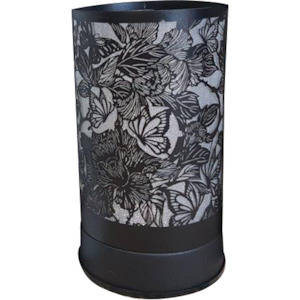 Scentchips: Butterfly and Roses Black Touch lamp