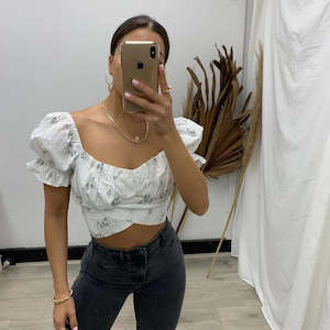 Festival Inspired: Layla Top - White Floral