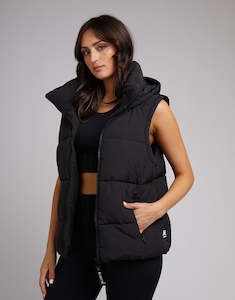 Winter: Remi Luxe Puffer Vest - Black | All About Eve